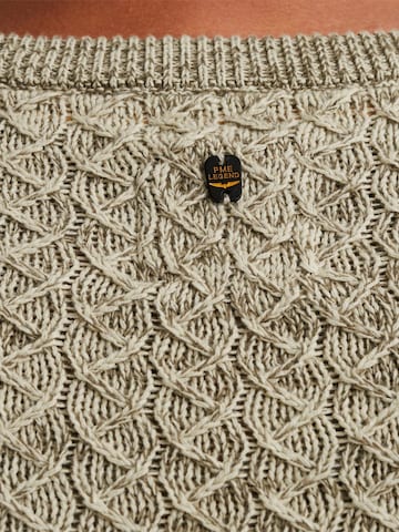 PME Legend - Jersey 'Pullover with crewneck' en beige