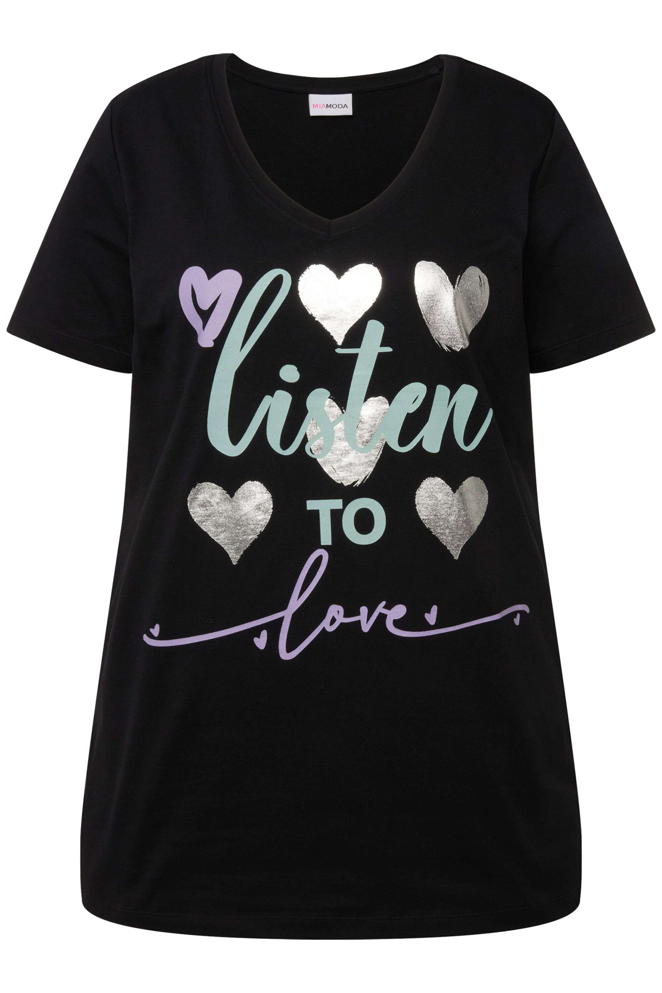 MIAMODA Shirt in Schwarz: Vorderseite