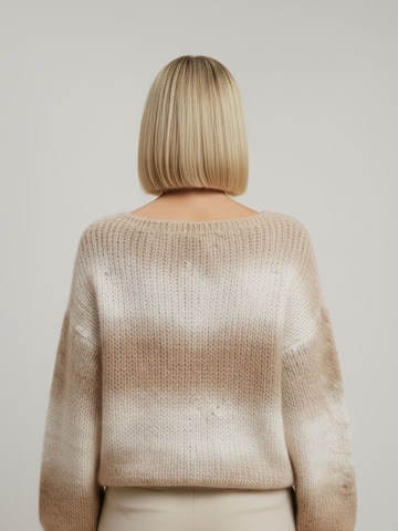 Cardigan 'Ine' WEARABLE STORIES en beige