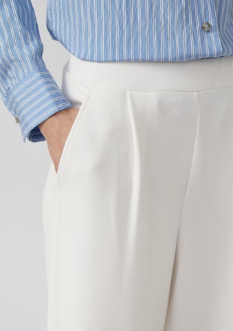 Wide Leg Pantalon à pince s.Oliver en beige