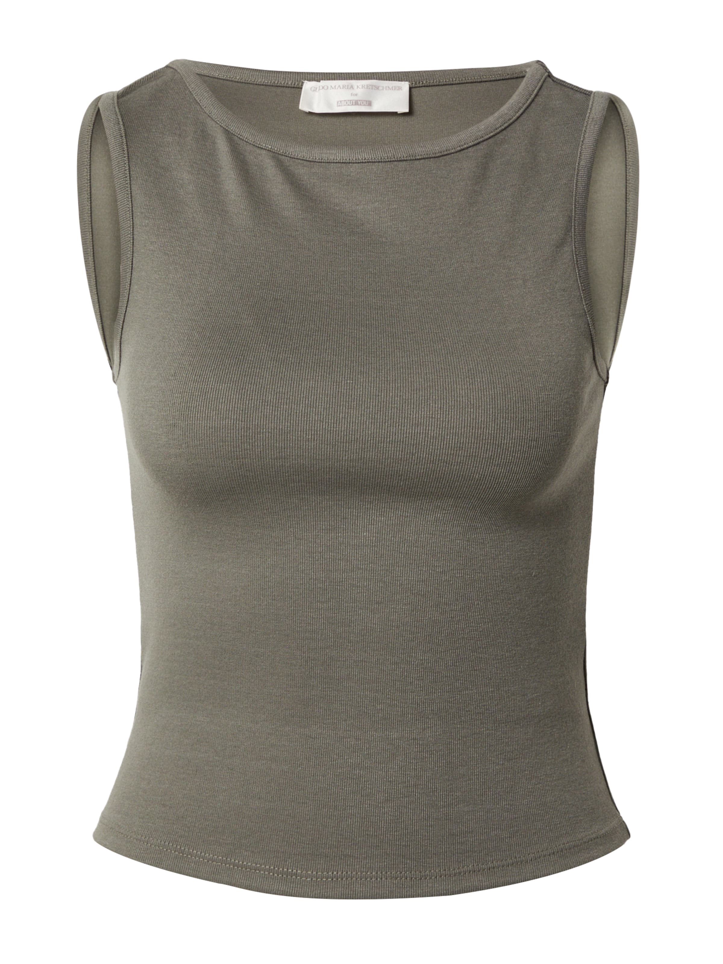 Guido Maria Kretschmer Women Top 'Panthea' en caqui, Vista del producto
