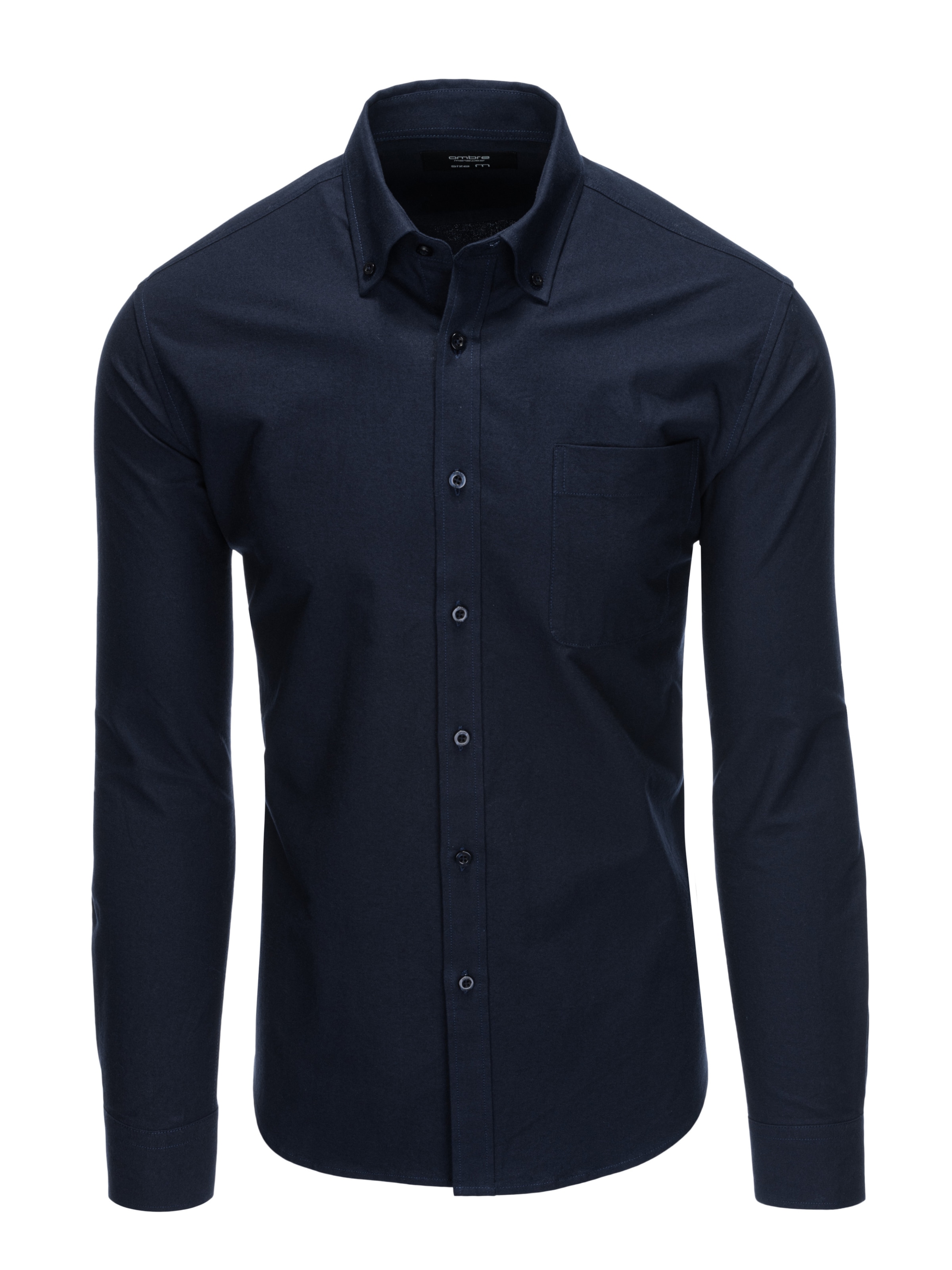 Ombre Slim Fit Hemd 'SHOS-0108' in Blau: Vorderseite