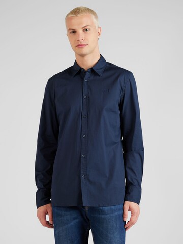 MUSTANG Regular fit Overhemd 'Casper' in Blauw: voorkant