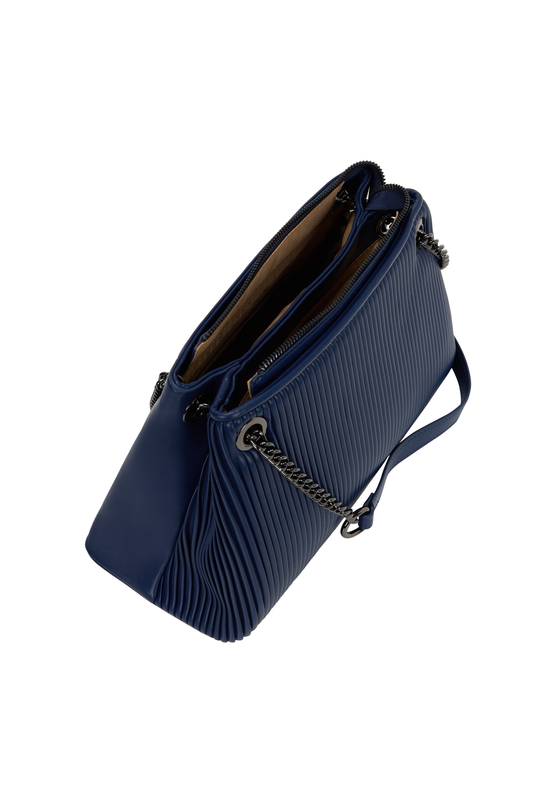 Borsa a spalla di faina in blu