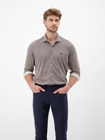 LERROS Regular fit Button Up Shirt in Brown