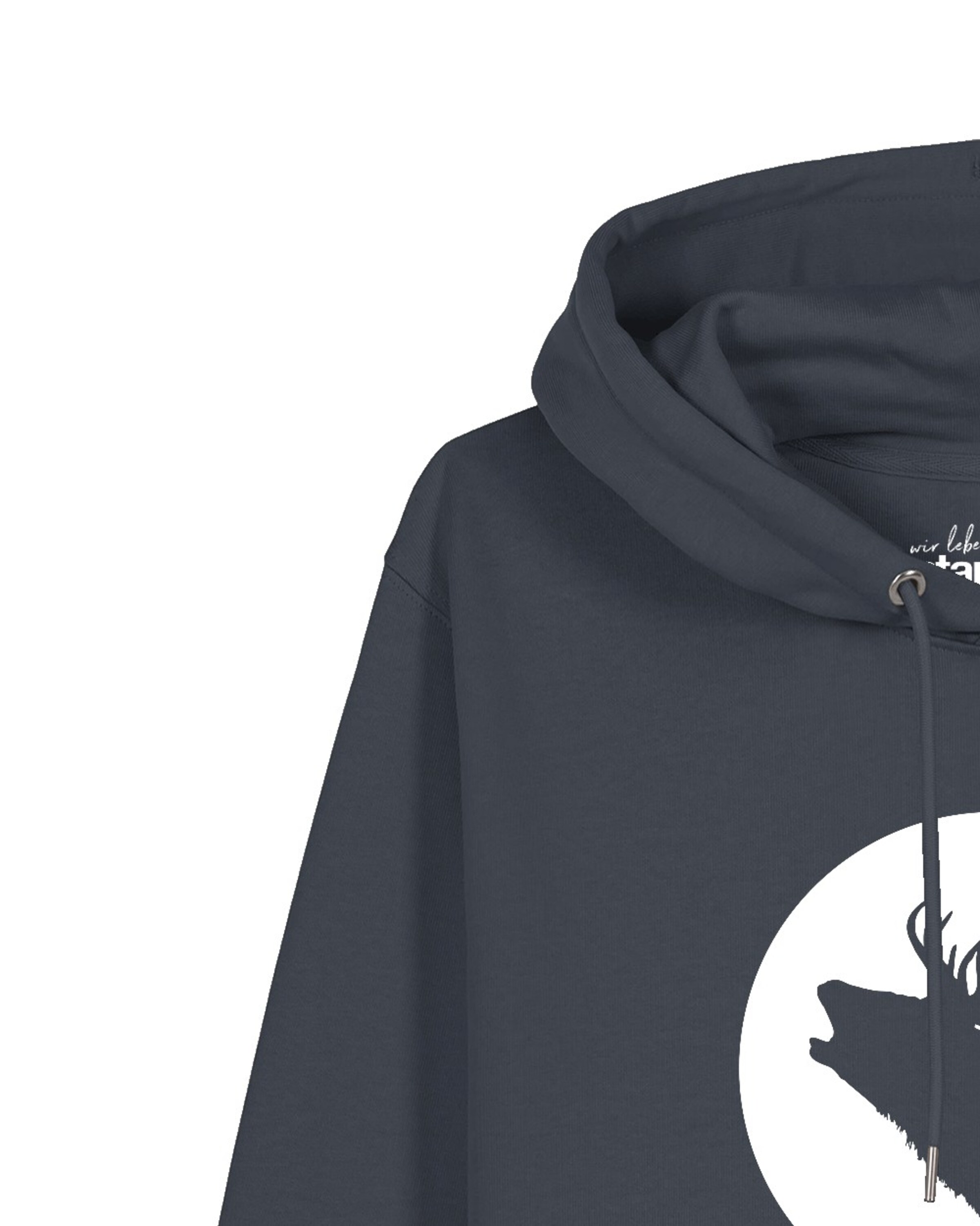 Felpa 'Röhrender Hirsch' di Watapparel in grigio