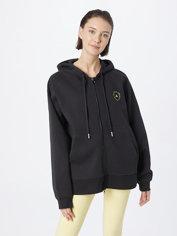 ADIDAS BY STELLA MCCARTNEY Athletic Zip-Up Hoodie in Black: front