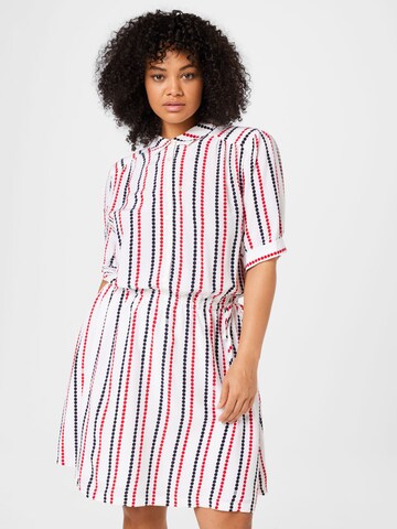 Tommy Hilfiger Curve Shirt Dress in White: front