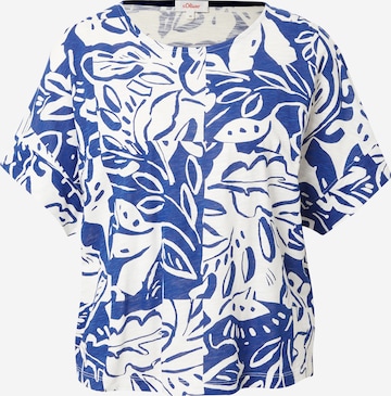 s.Oliver Shirt in Blauw: voorkant