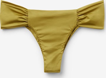 CALZEDONIA Bikini Bottoms 'Shiny Satin' in Yellow: front
