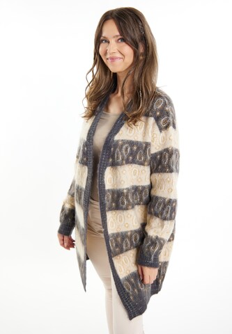 usha FESTIVAL Knit cardigan in Grey: front