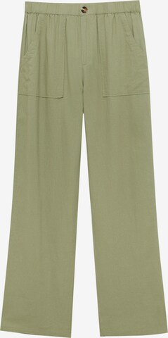 Loosefit Pantaloni de la Pull&Bear pe verde: față