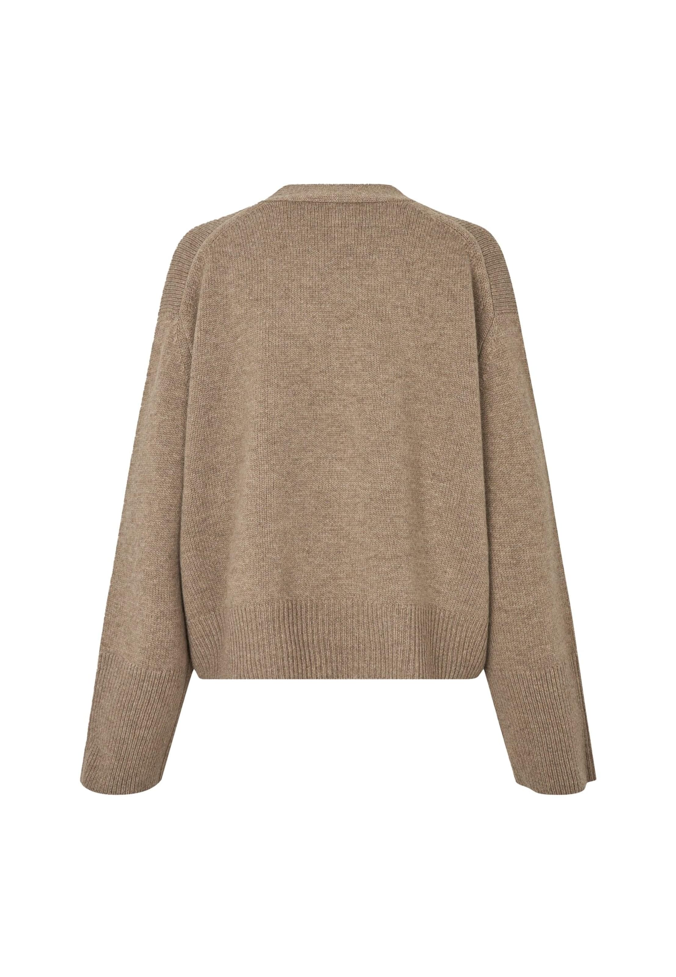 SECOND FEMALE Knit Cardigan in Beige