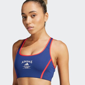 ADIDAS PERFORMANCE Bralette Sports bra 'POWERIMPACT HERITAGE' in Blue