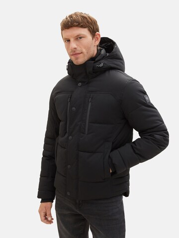 TOM TAILOR Between-season jacket in Black: front