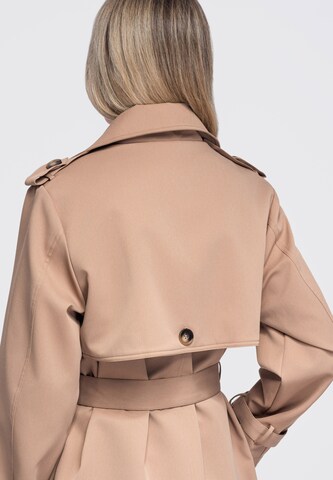 Ombre Between-seasons coat in Beige