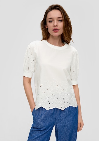 s.Oliver Blouse in Wit: voorkant