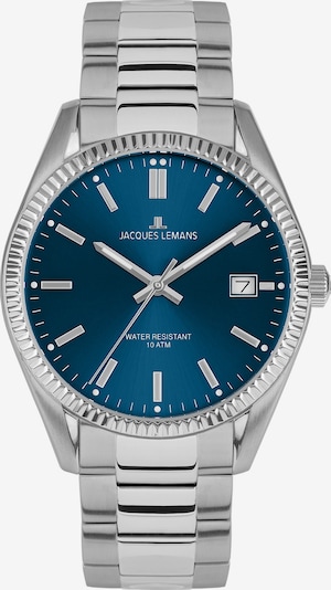 Jacques Lemans Uhr in navy / silber, Produktansicht