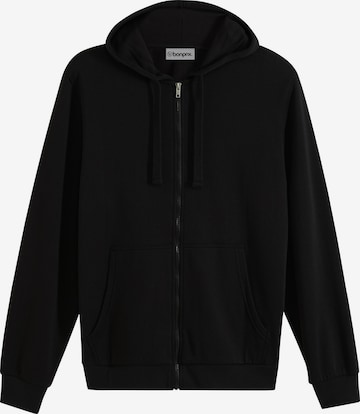 Veste de survêtement bonprix en noir : devant