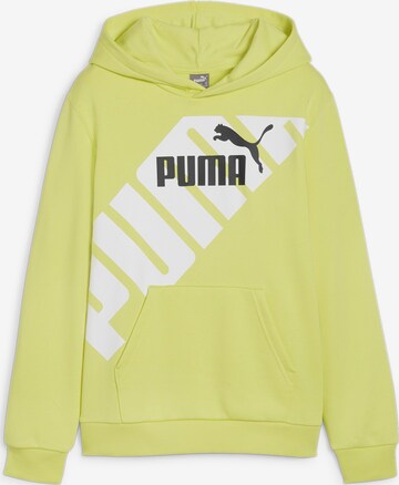 PUMA Sweatshirt 'POWER' in Green: front