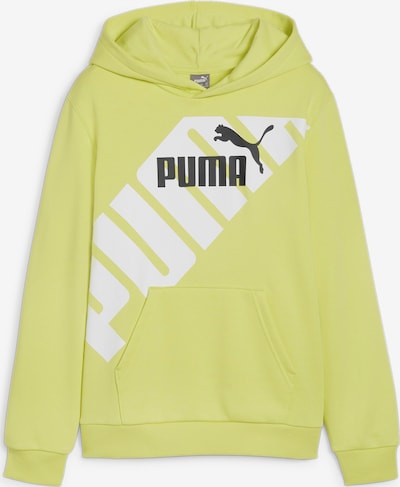 PUMA Sweatshirt 'POWER' in de kleur Groen / Zwart / Wit, Productweergave