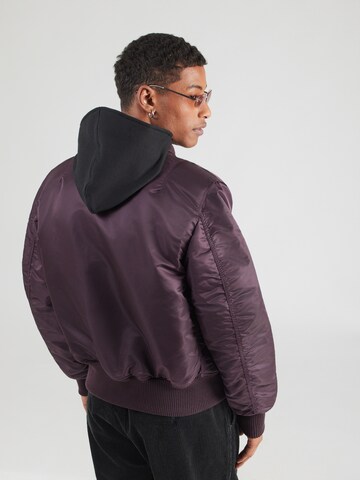 ALPHA INDUSTRIES Prehodna jakna 'MA-1 D-Tec SE' | vijolična barva