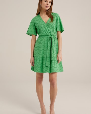 WE Fashion Dress in Green: front