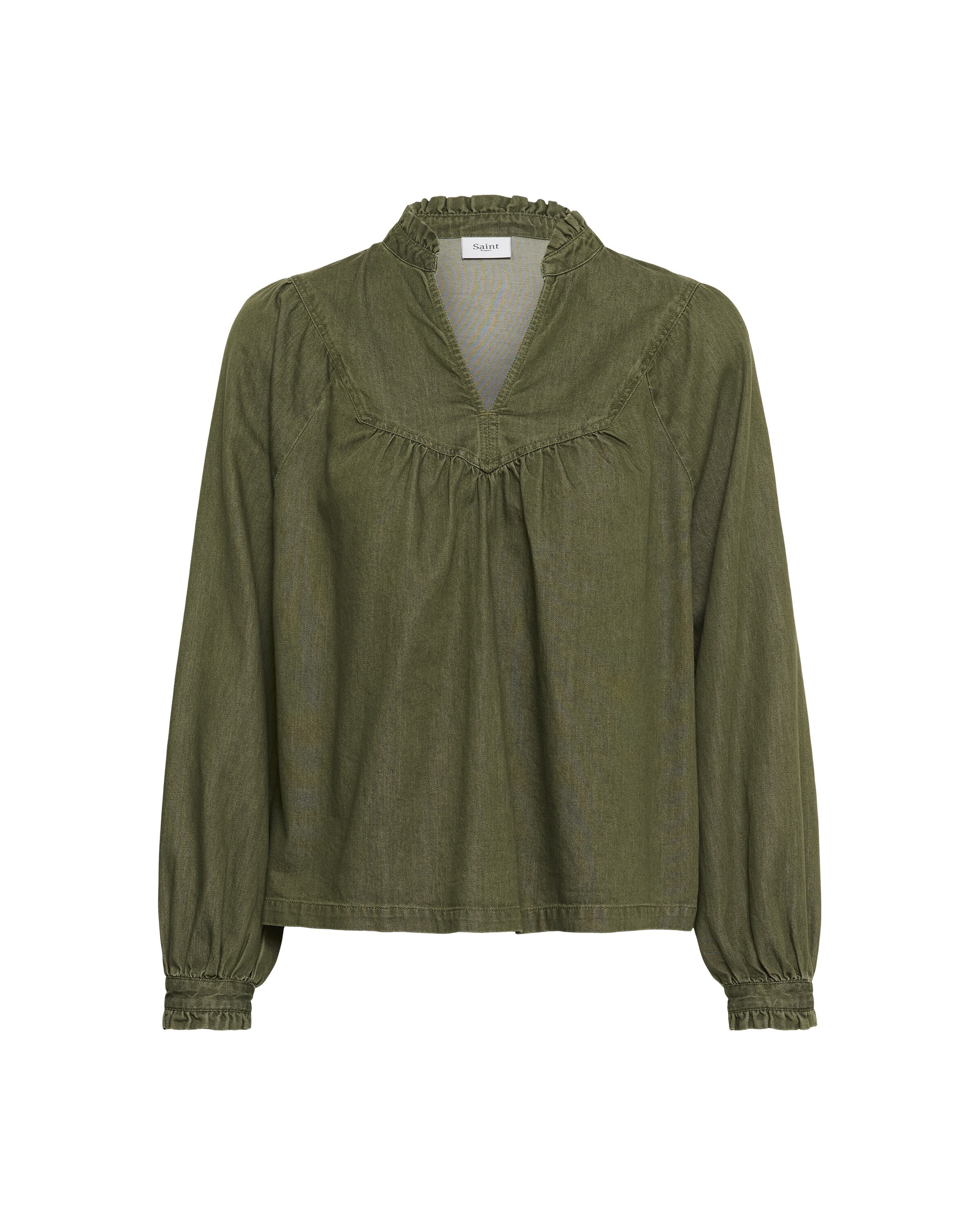 SAINT TROPEZ Blusa en L en caqui, Vista del producto
