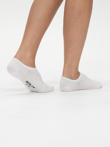 Chaussettes 'Footie (wit)' SOLIT socks en blanc