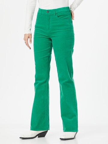 PULZ Jeans Flared Trousers 'SALLY' in Green: front