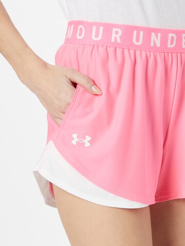 UNDER ARMOUR Normální Sportovní kalhoty 'Play Up 3.0' – pink