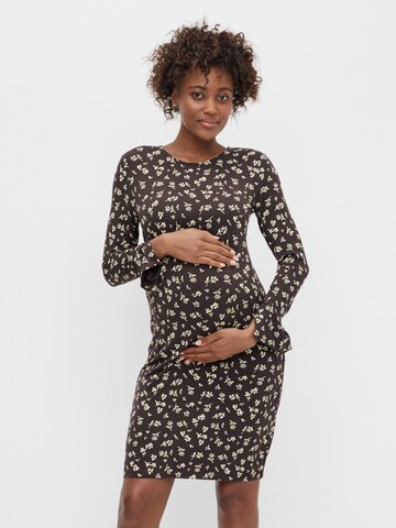 Robe 'Bluebell' MAMALICIOUS en marron : devant