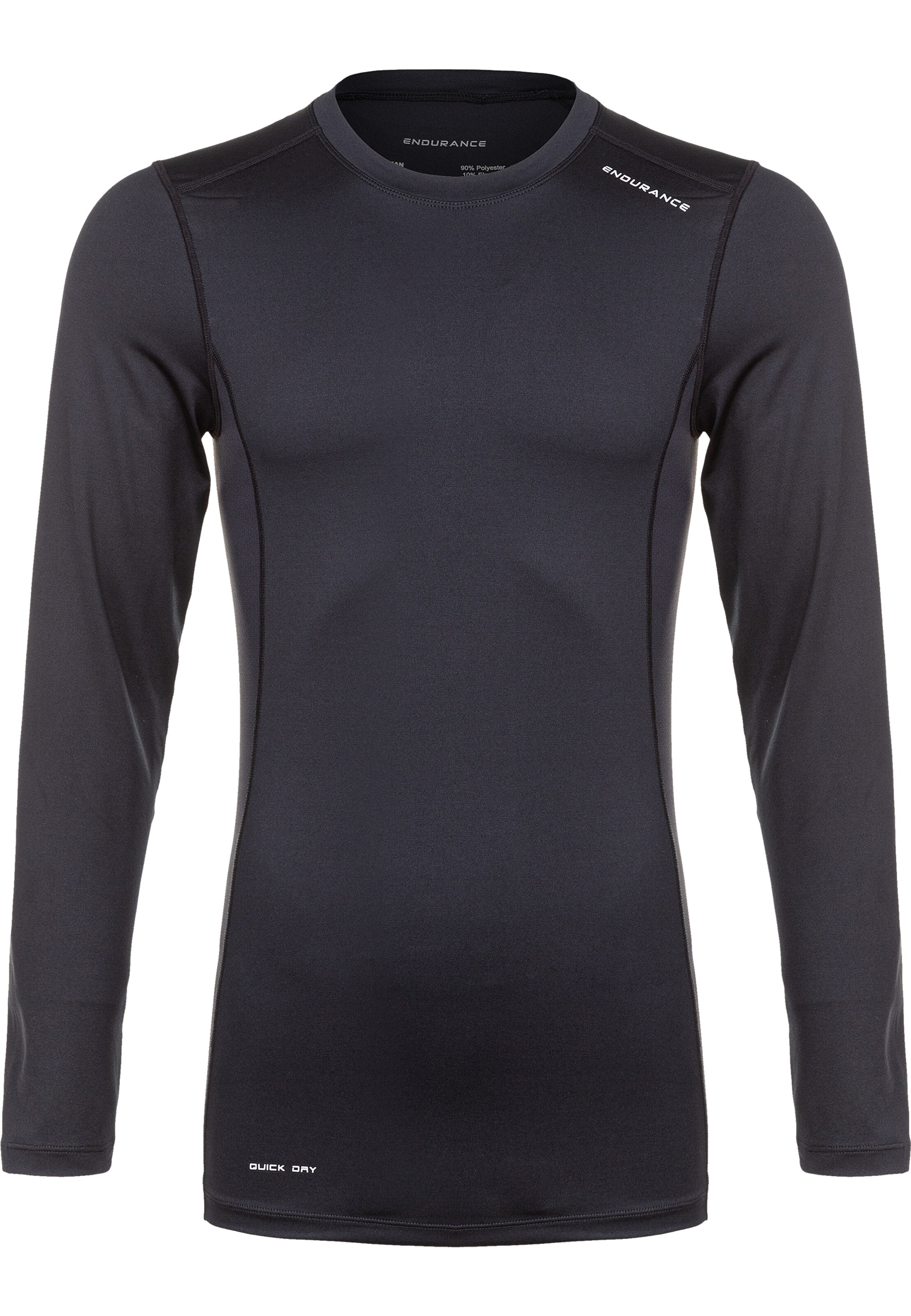 ENDURANCE Functioneel shirt 'Power' in Zwart: voorkant
