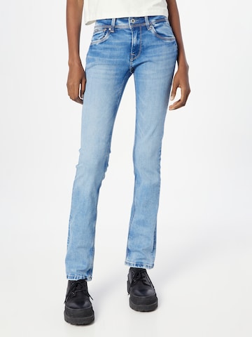 Coupe slim Jean 'SATURN' Pepe Jeans en bleu : devant