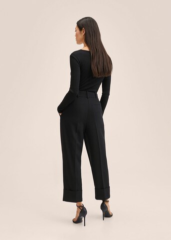 Wide Leg Pantalon à plis 'Lisboa' MANGO en noir