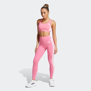 ADIDAS PERFORMANCE Skinny Sporthose 'Optime Essentials' in Pink