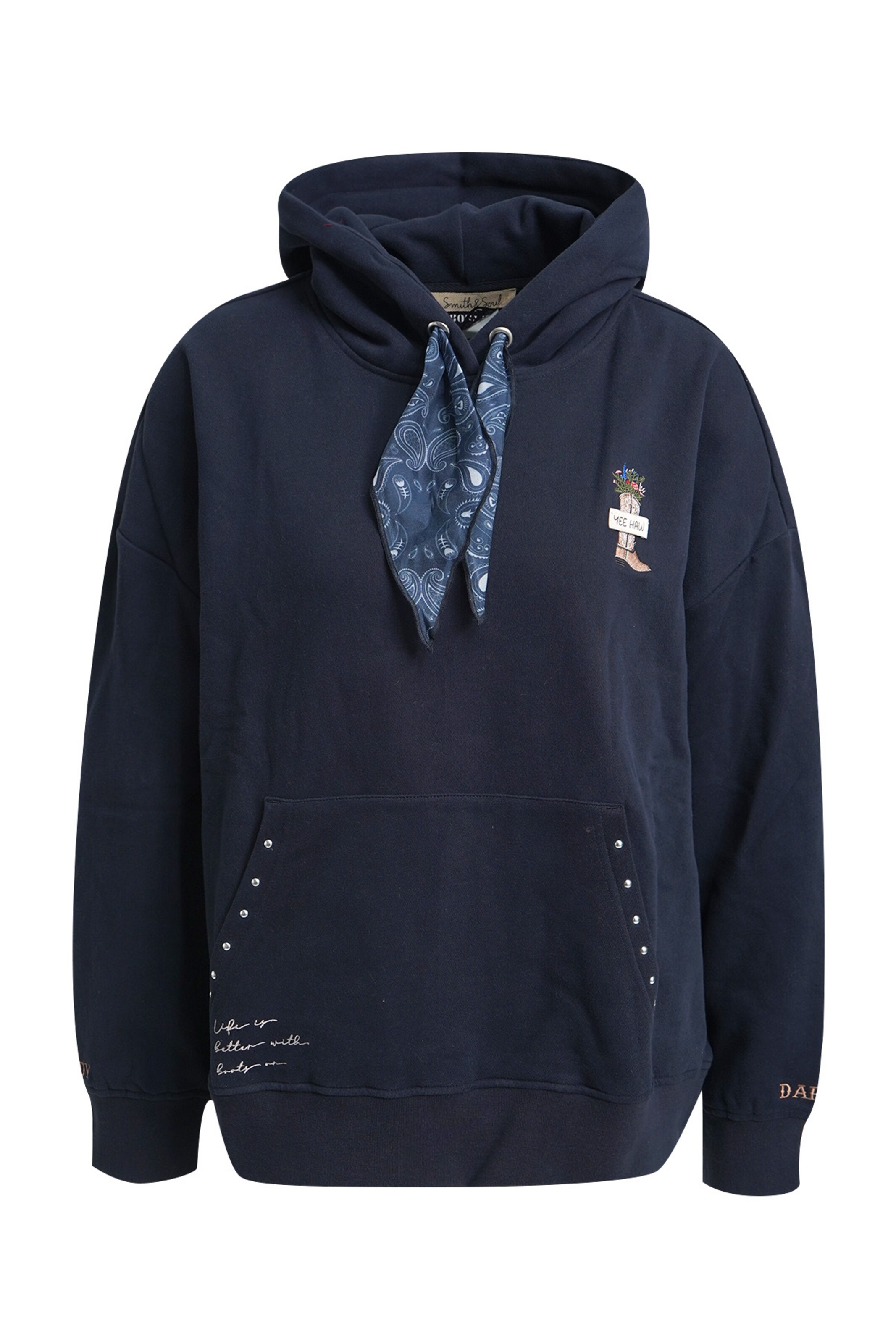 Sweat-shirt Smith&Soul en bleu : devant