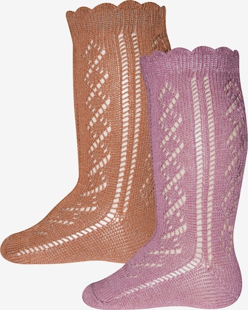 EWERS Socks in Brown: front