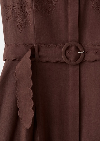 MANGO Kleid 'Bloomer-h' in Braun