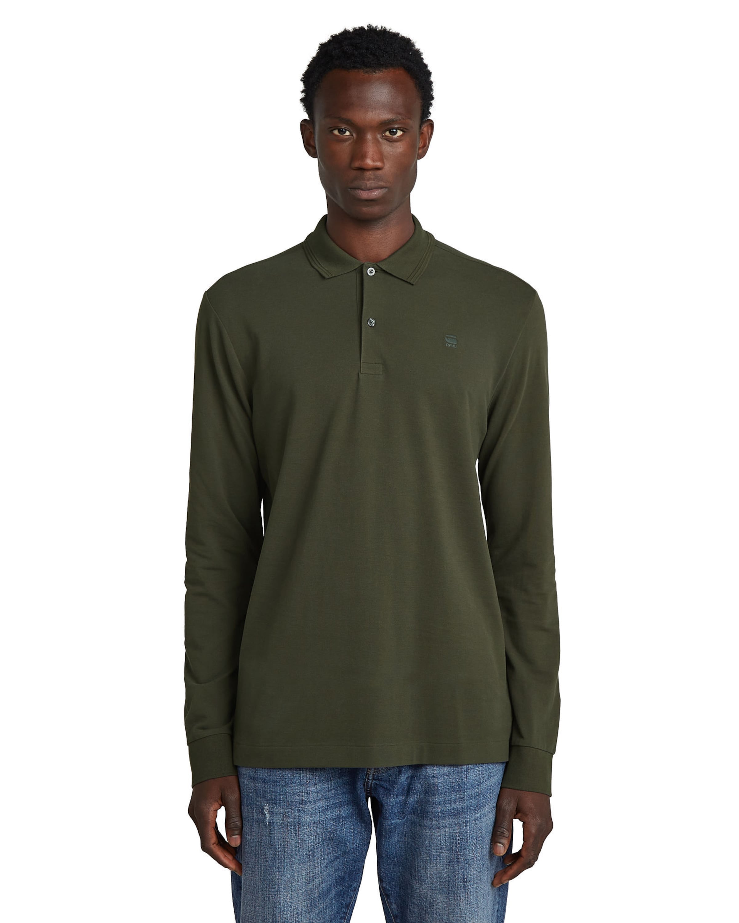 T-Shirt G-STAR en vert : devant