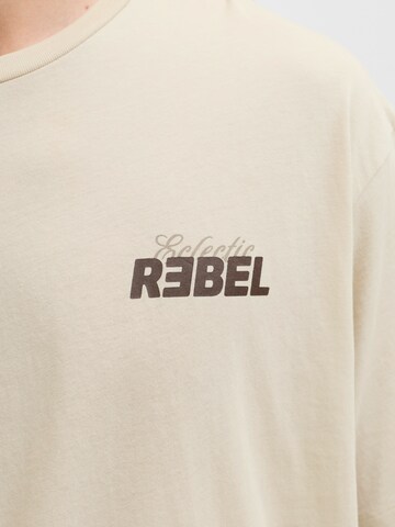 T-Shirt 'JREBJIM' JJ Rebel en beige