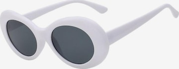 VEYREY Γυαλιά ηλίου 'VeyRey Sonnenbrille Cobain Oválné Grau gläser Schwarz' σε λευκό: μπροστά