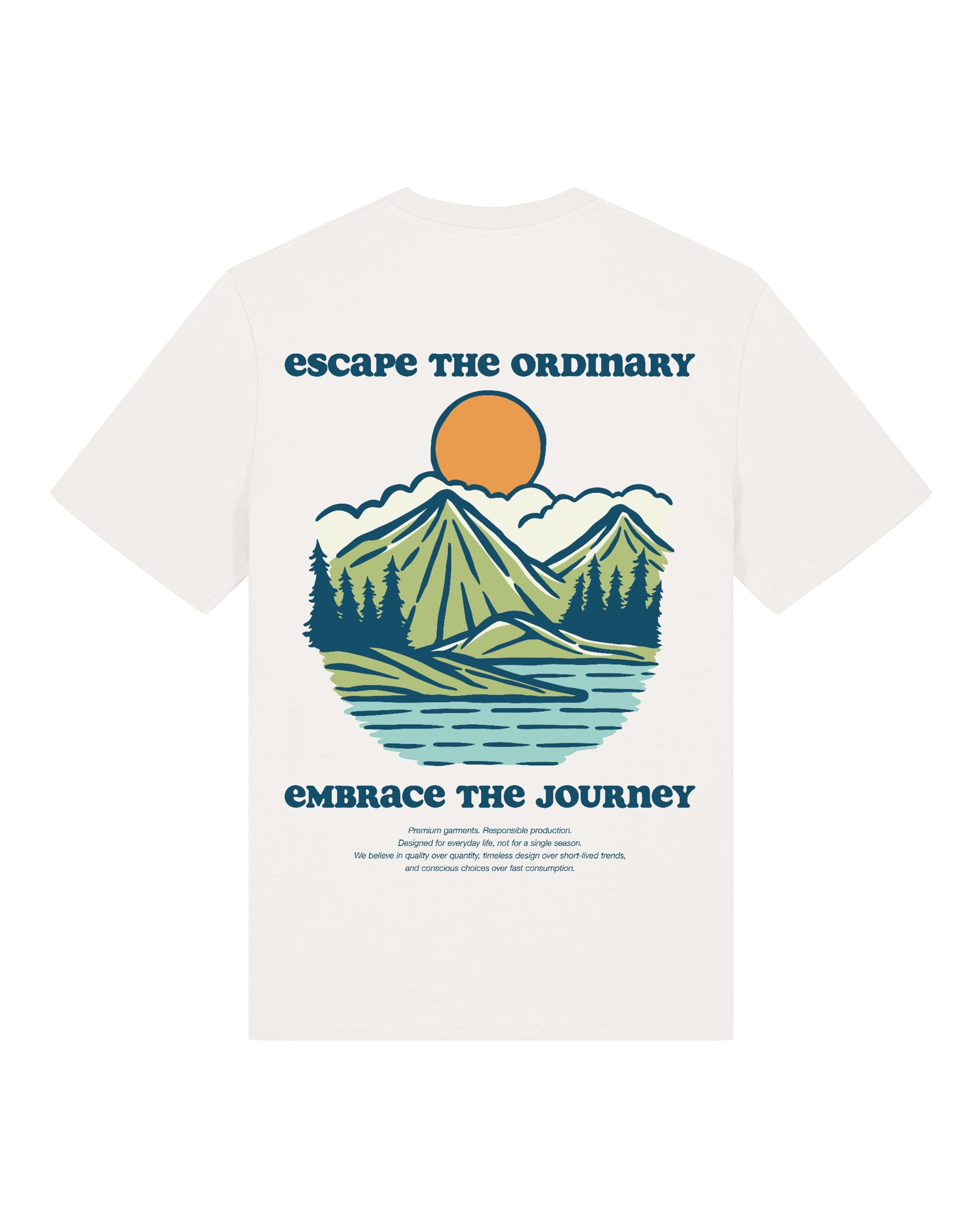 Watapparel Shirt 'Escape The Ordinary' in Wit