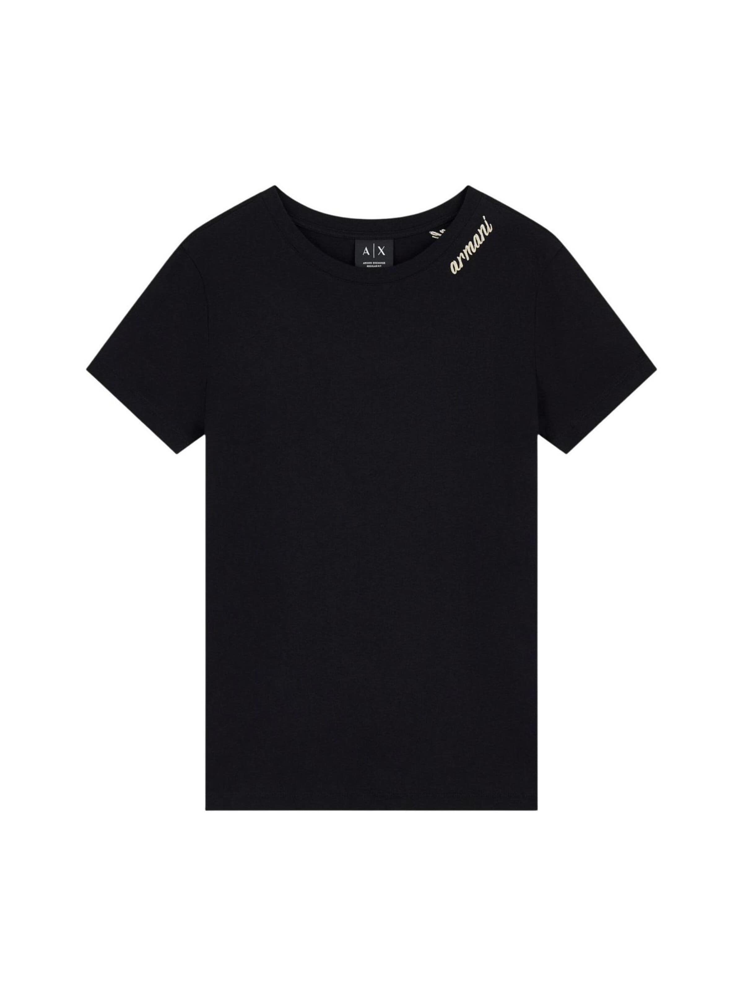 Maglietta di ARMANI EXCHANGE in nero: frontale