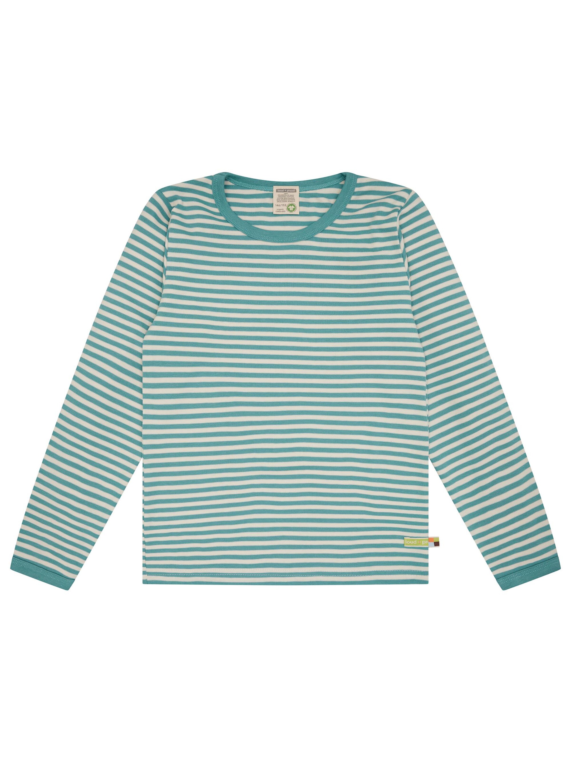 loud + proud Shirt 'Interlock' in Green: front