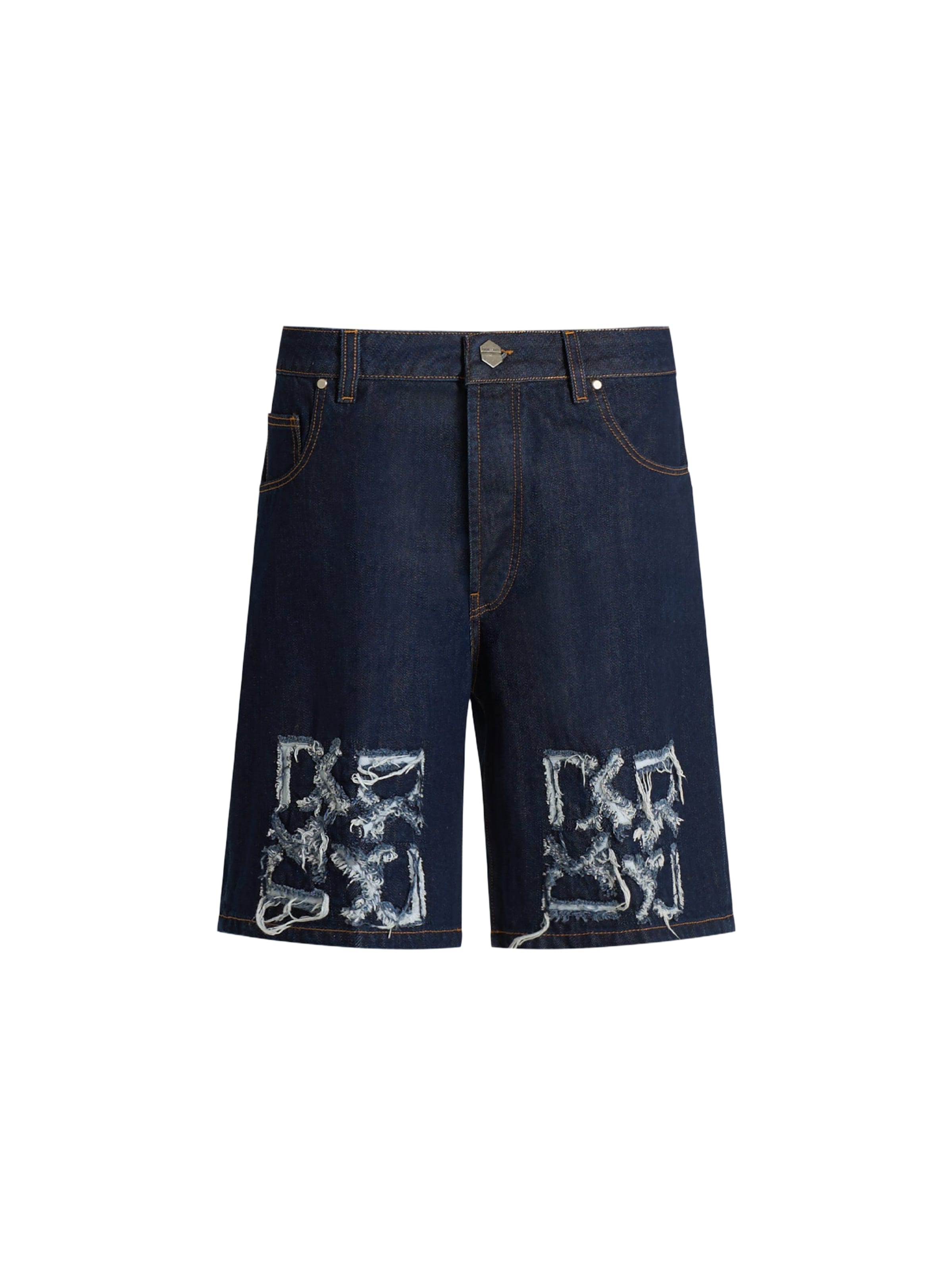 DARK LABEL - Folgado Calças de ganga em azul: frente