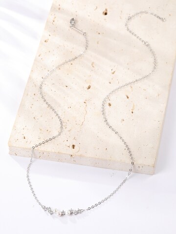 Hey Happiness Kette 'Pearl Cluster' in Silber