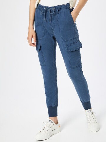 Pepe Jeans Tapered Cargo Jeans 'New Crusade' in Blue: front