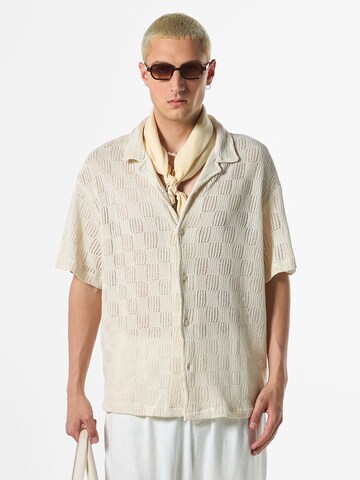 Comfort fit Camicia 'Cowslip' di VAMOS CLO in beige: frontale