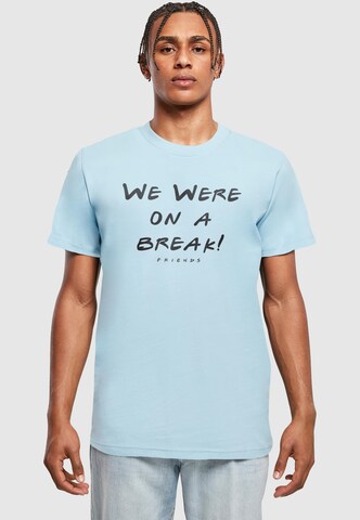 ABSOLUTE CULT Shirt 'Friends - We Were On A Break' in Blauw: voorkant
